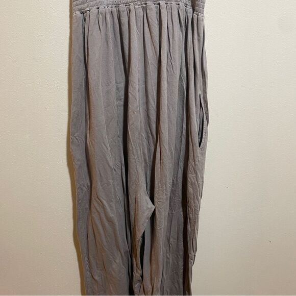 Calder Blake Small Lili Jumpsuit Anthracite Smocked Wide Leg Relaxed Fit Comfy - Picture 13 of 13